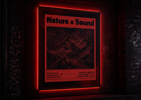 Nature x Sounds on poster 